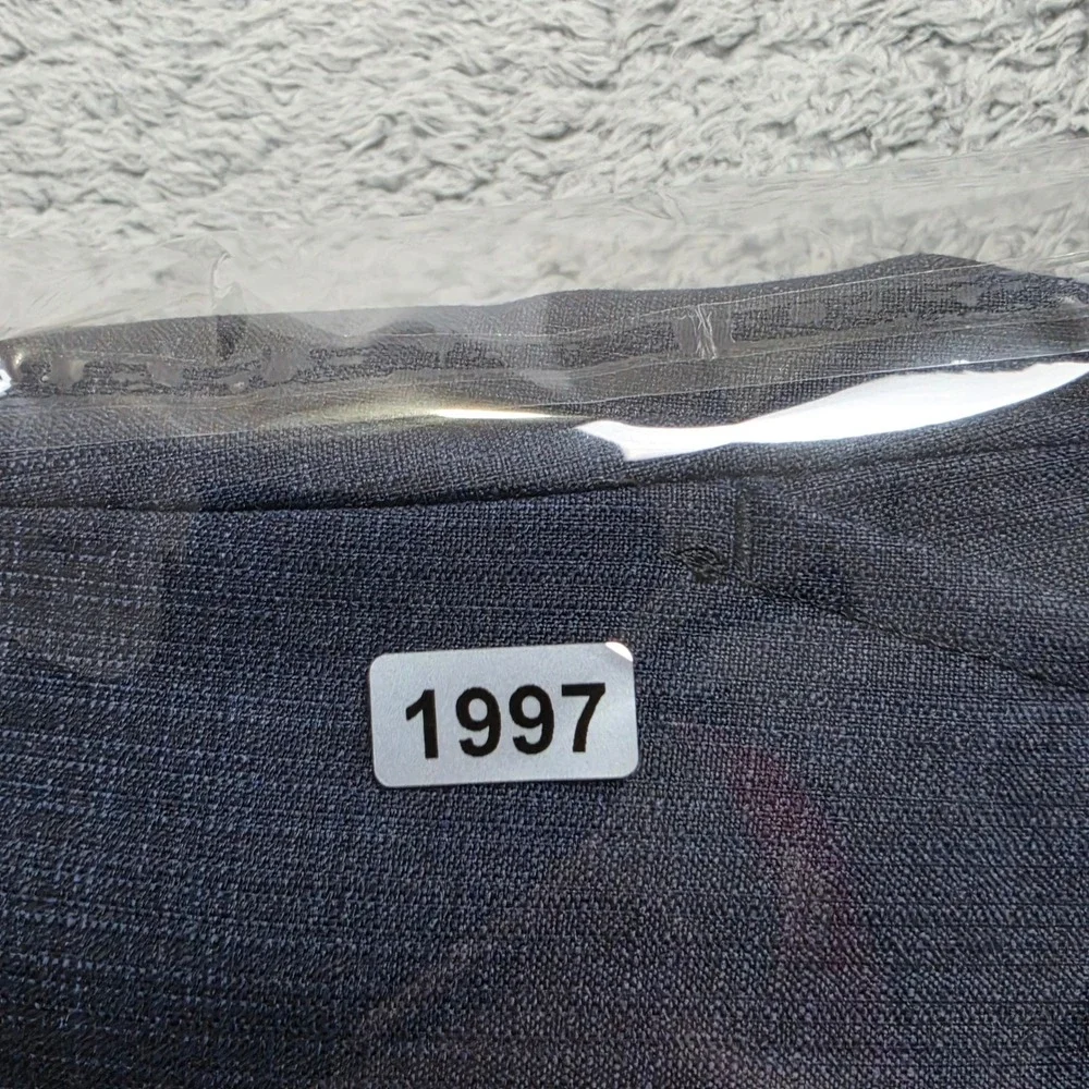 Santorelli Romeo Dress Pants Mens 34 Blue Grey Virgin Wool Made in Italy Romeo